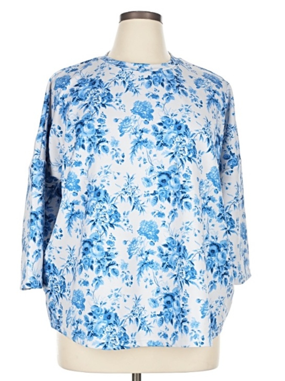 Tuckernuck Sport Blue Floral Toile Sweatshirt XL/XXL Excellent Condition